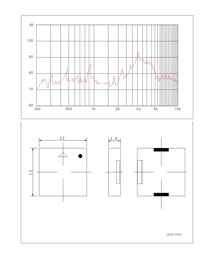 貼片蜂鳴器尺寸圖